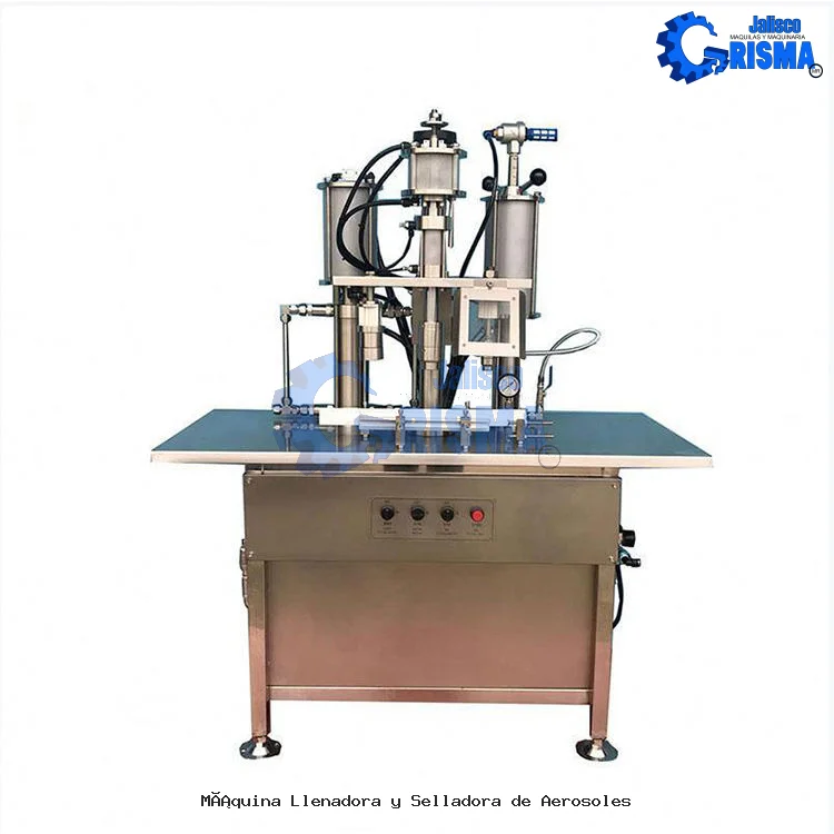Máquina Llenadora y Selladora de Aerosoles