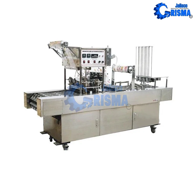 Llenadora y Selladora de Vasos de 4 Lineas